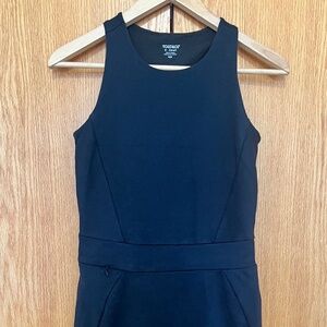 Toad & Co black mini dress